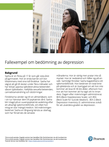 Fallexempel om bedömning av depression 